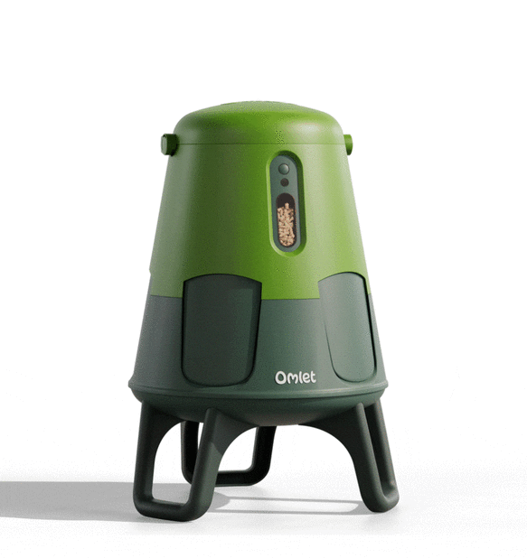 omlet smart automatic chicken feeder closes at night