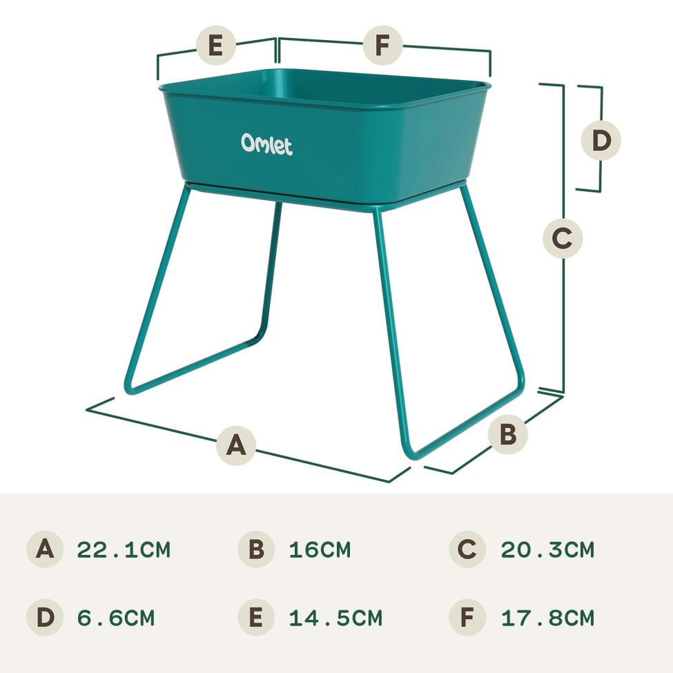 Hamster sand bath dimensions (cm)