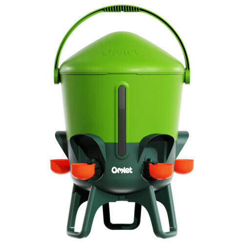 insulated chicken waterer in eglu green